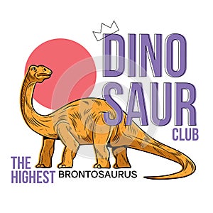 Brontosaurus the highest dino dinosaur photo